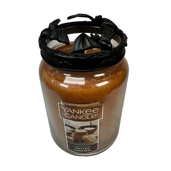 Yankee Candle Black Lid Topper Bats Halloween Horror Gothic Witchy Vampire Punk - Picture 6 of 6